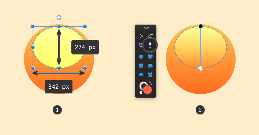 Creating a highlight for the base shape